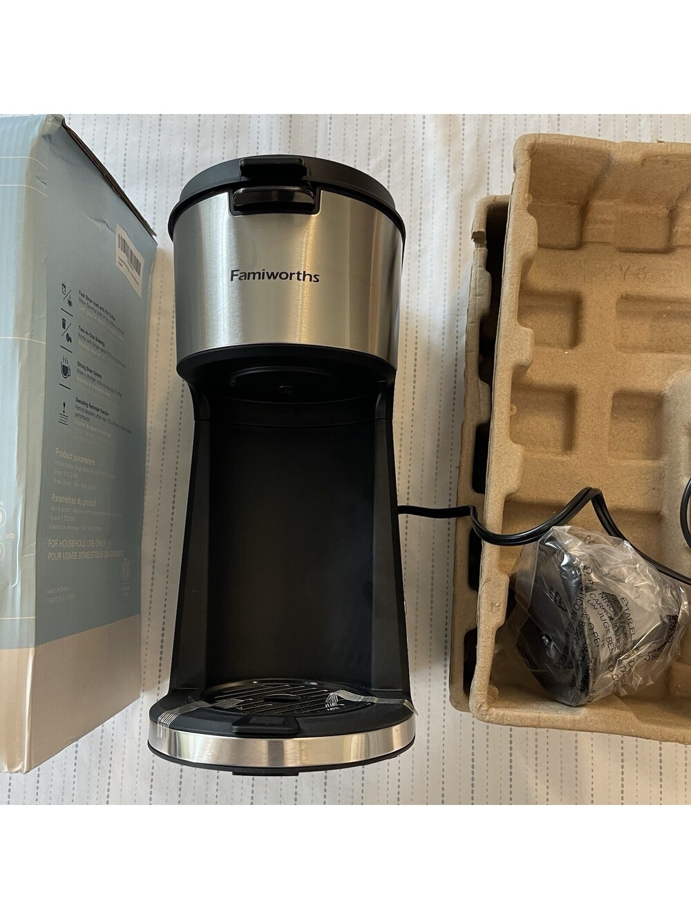 Famiworths Single Serve KCup Coffee Maker NEW OPEN BOX